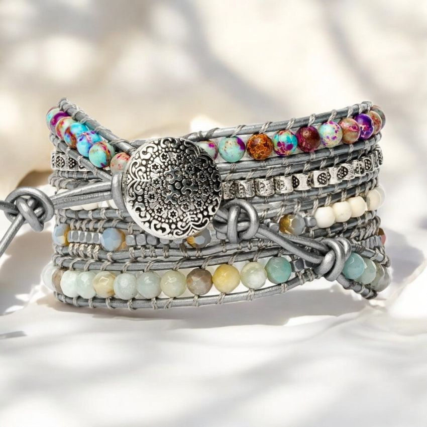 Healing Turquoise Protection Wrap Bracelet