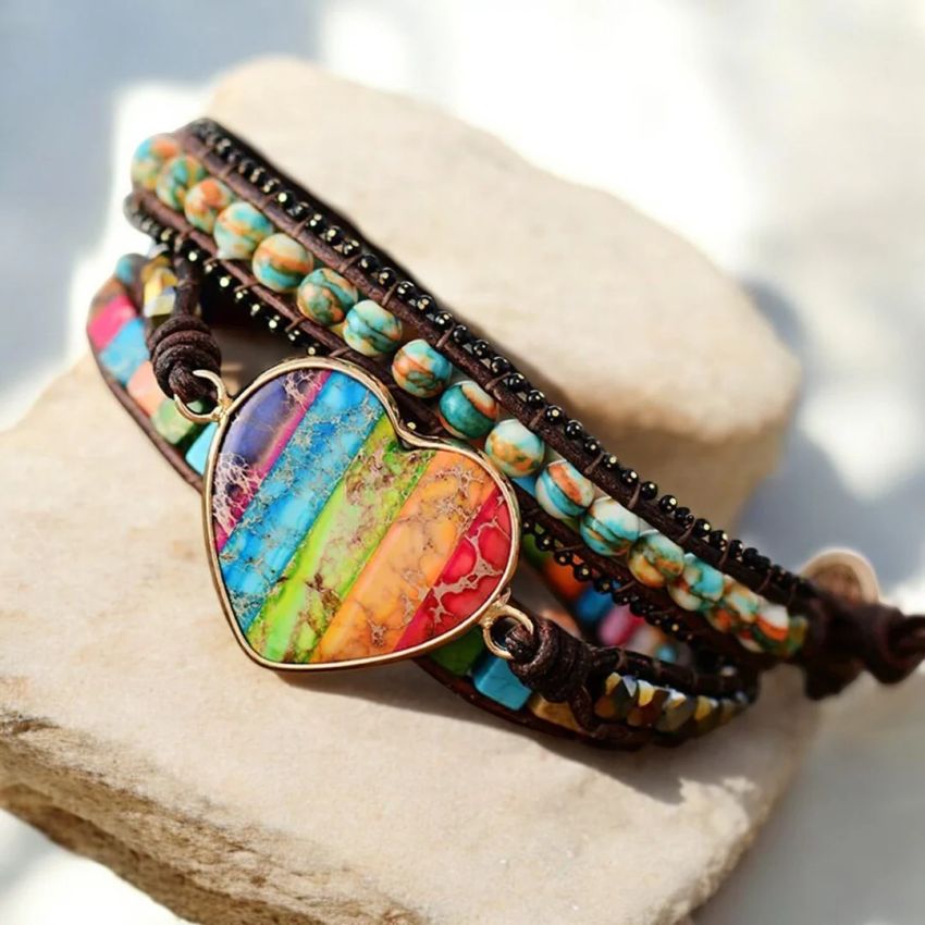 Chakra Moonlight Protection Wrap Bracelet