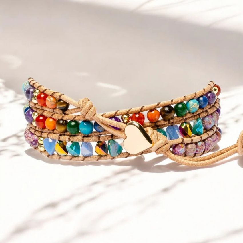 Chakra Love Rainbow Wrap Bracelet