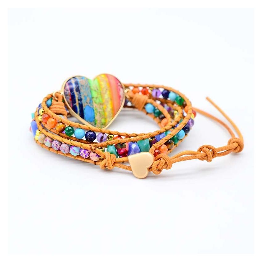 Chakra Love Rainbow Wrap Bracelet