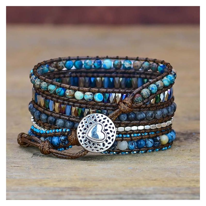 Natural Labradorite _Serene Ocean Apple Watch Strap