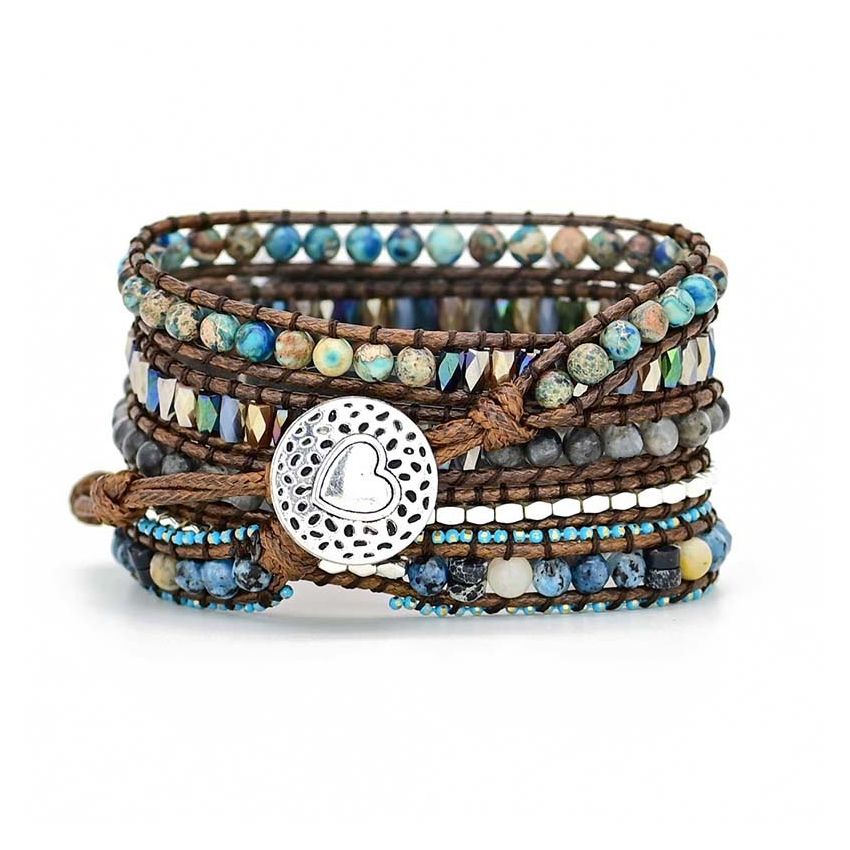 Natural Labradorite _Serene Ocean Apple Watch Strap