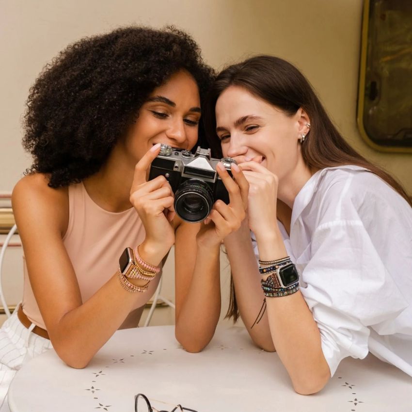 Natural Labradorite _Serene Ocean Apple Watch Strap