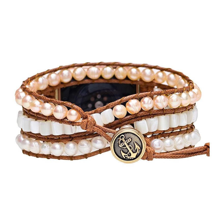 Handmade with Natural Freshwater Pearl Apple Watch Band