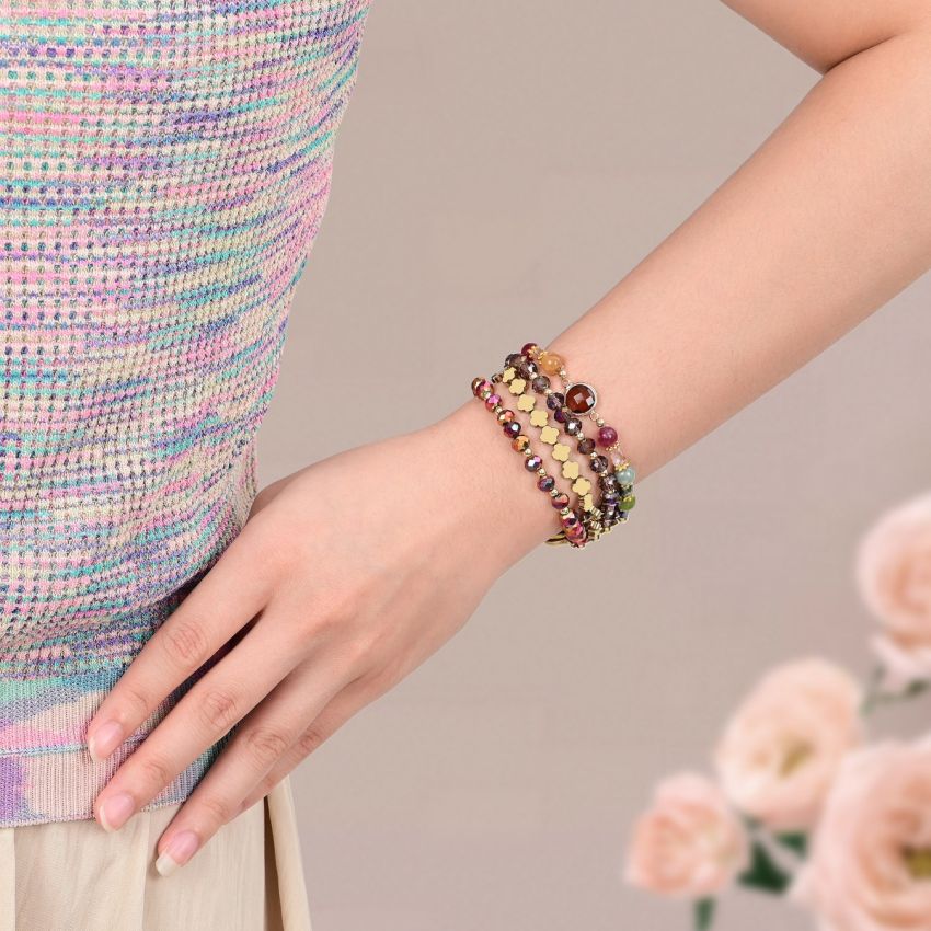 Multi-Color Boho Luxe Beaded Apple Watch Band