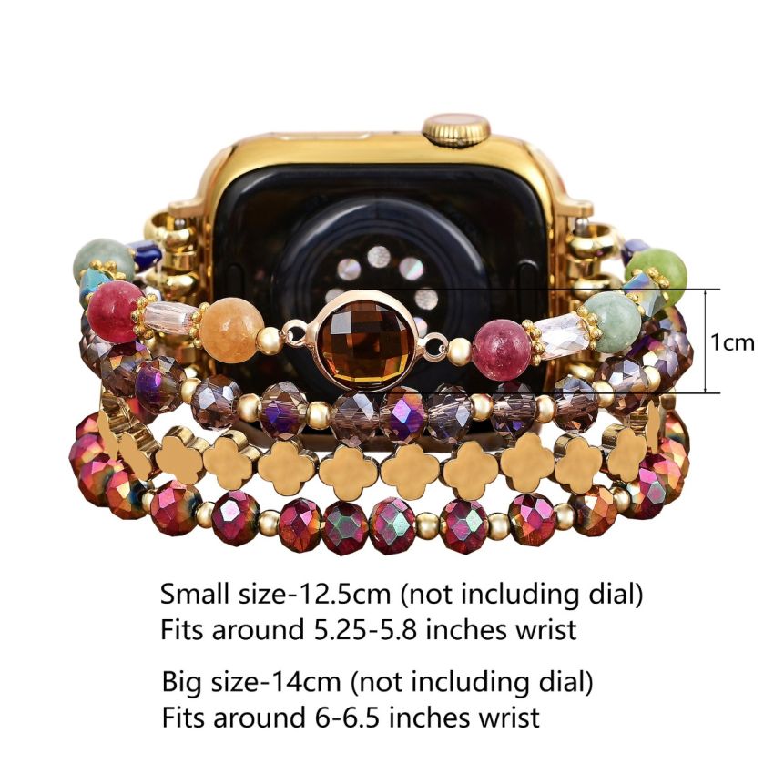 Multi-Color Boho Luxe Beaded Apple Watch Band