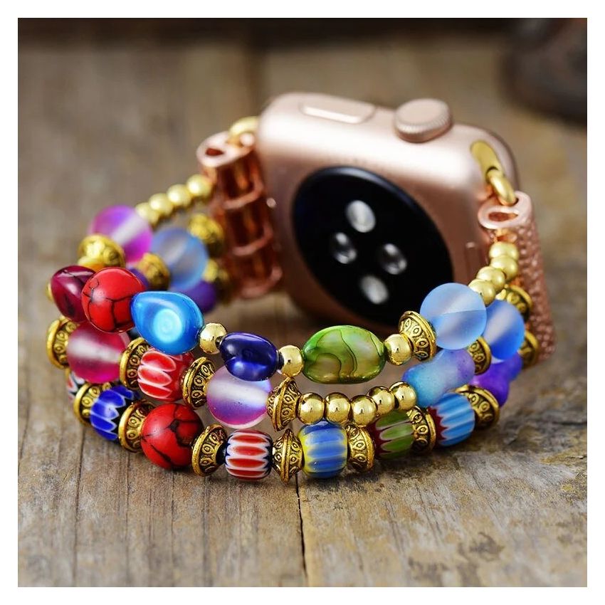 Regal Bohemian Stretch Apple Watch Strap