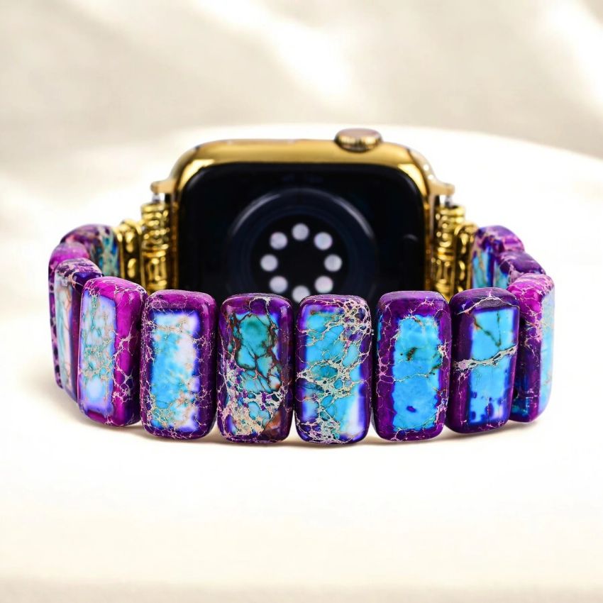 Majestic Tibetan Jasper Stretch Apple Watch Strap