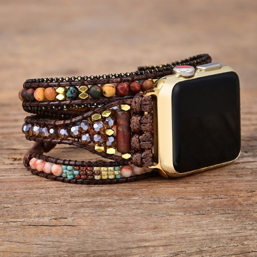 Boho Chic iWatch Strap for Apple Watch Band Series 8 7 6 5 4 3 38/42/41/49/45mm
