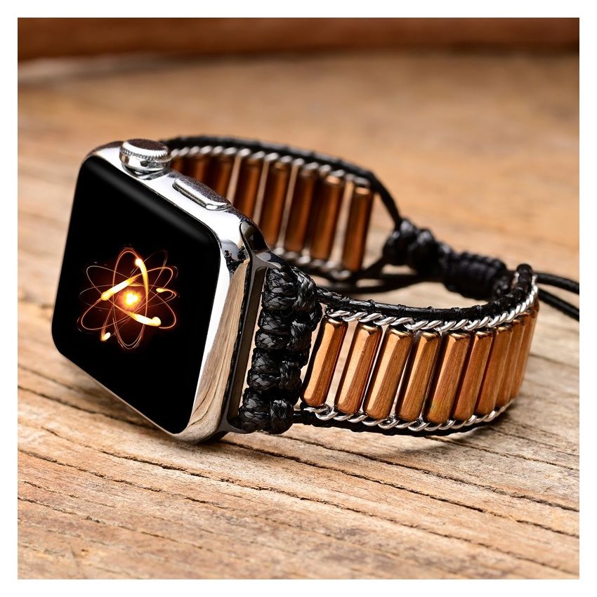 Cylindrical Copper Tube Handwoven Apple Watch Strap