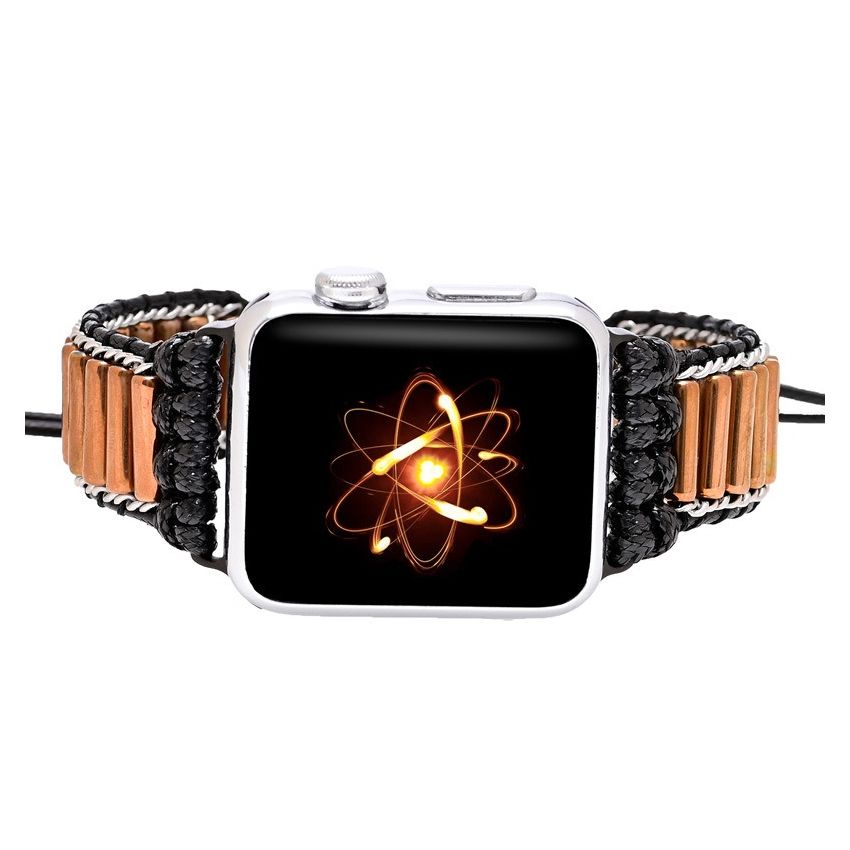 Cylindrical Copper Tube Handwoven Apple Watch Strap