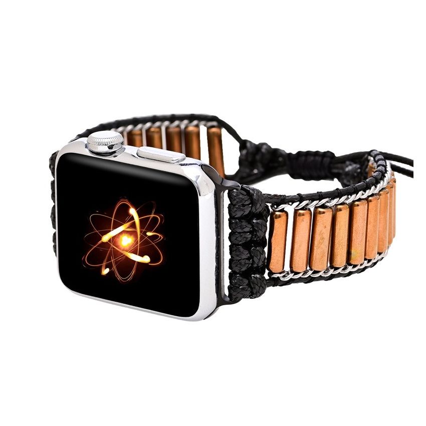 Cylindrical Copper Tube Handwoven Apple Watch Strap
