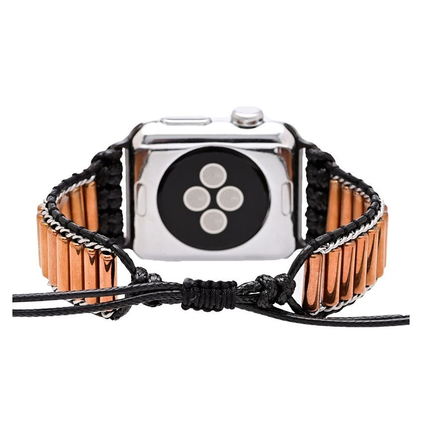 Cylindrical Copper Tube Handwoven Apple Watch Strap