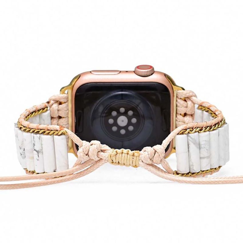 Heavenly Howlite Apple Watch Strap – Calming Crystal Bracelet Band