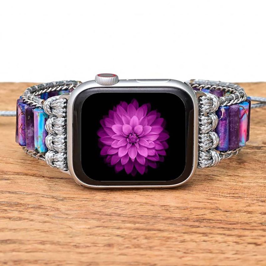 Serene Imperial Jasper Apple Watch Strap – Calming Protection & Balance