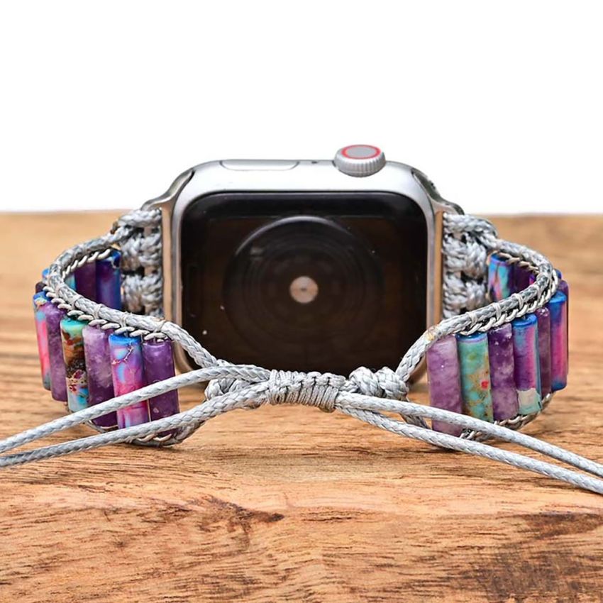 Serene Imperial Jasper Apple Watch Strap – Calming Protection & Balance