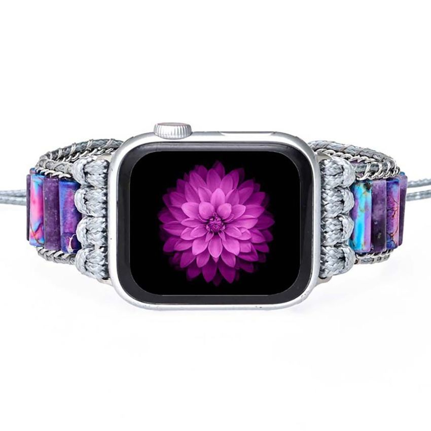 Serene Imperial Jasper Apple Watch Strap – Calming Protection & Balance