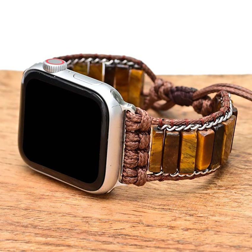Natural Tiger Eye Apple Watch Band