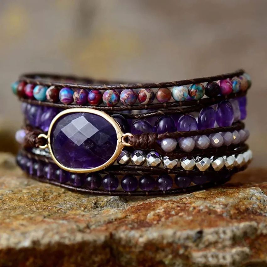 Balance Your Crown Chakra with Amethyst & Jasper