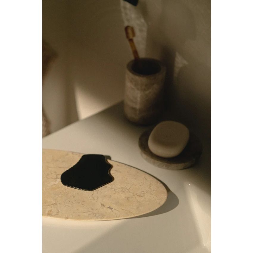 Authentic Black Bian Stone Gua Sha Tool | Face, Neck & Body Detox Massager