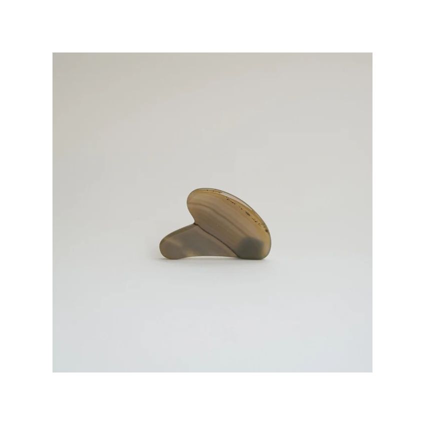 Natural Agate Heart Gua Sha Stone | Classic Facial Lifting & Anti-Puffiness Tool