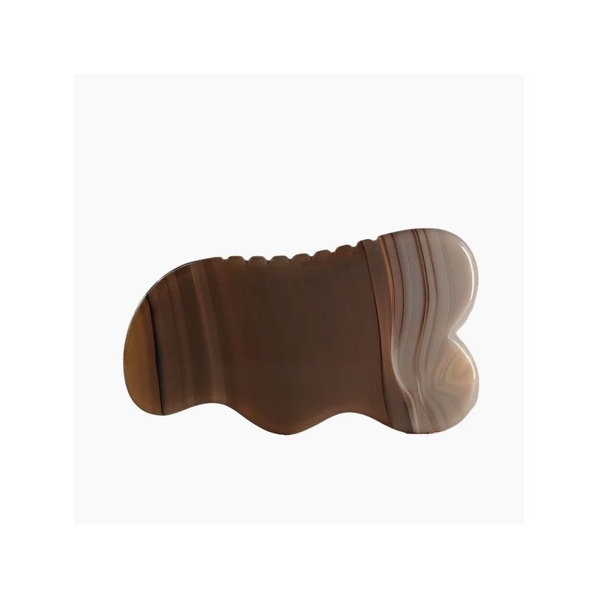 Natural Agate Body Gua Sha Stone | Detoxifying Massager for Muscle Relief & Contouring