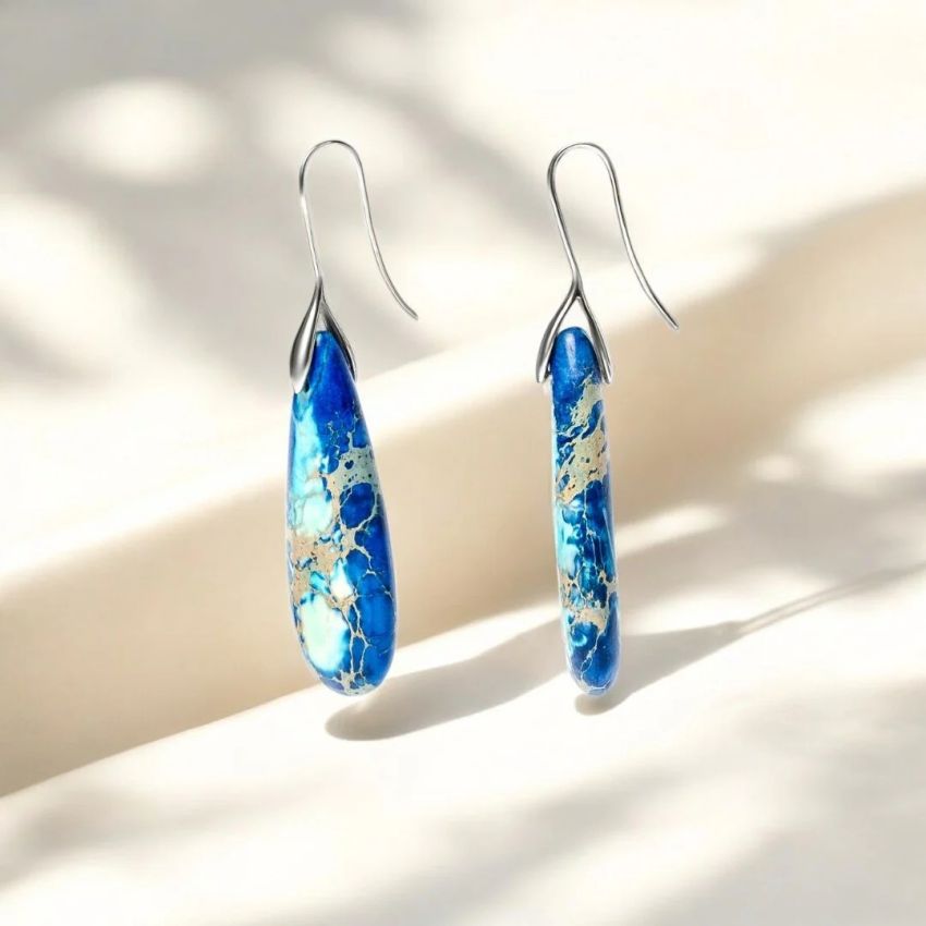 Intense Ocean Energy Earrings