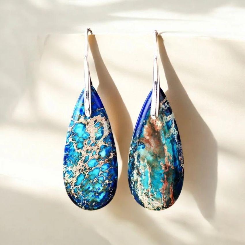 Intense Ocean Energy Earrings