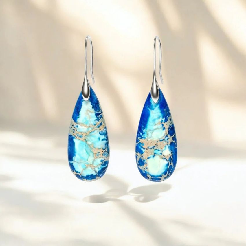 Intense Ocean Energy Earrings