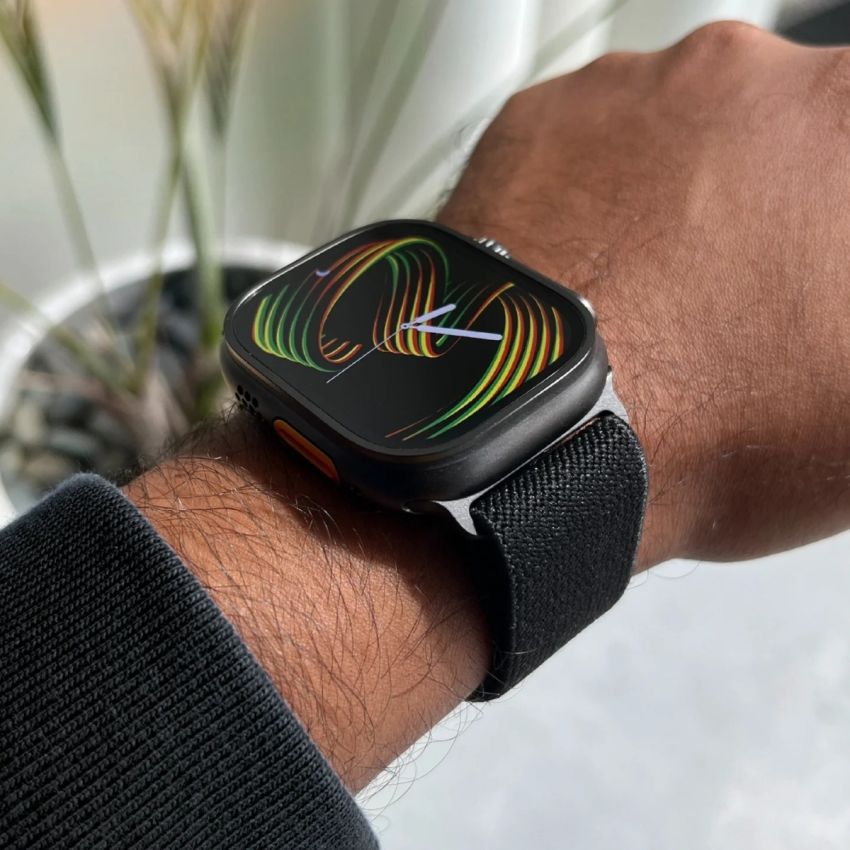 Apple Watch Ultra 2 Band 49mm 10 9 8 7 45mm 41mm 44mm 46mm 42mm Braided Elastic Bracelet for IWatch Series 6 SE