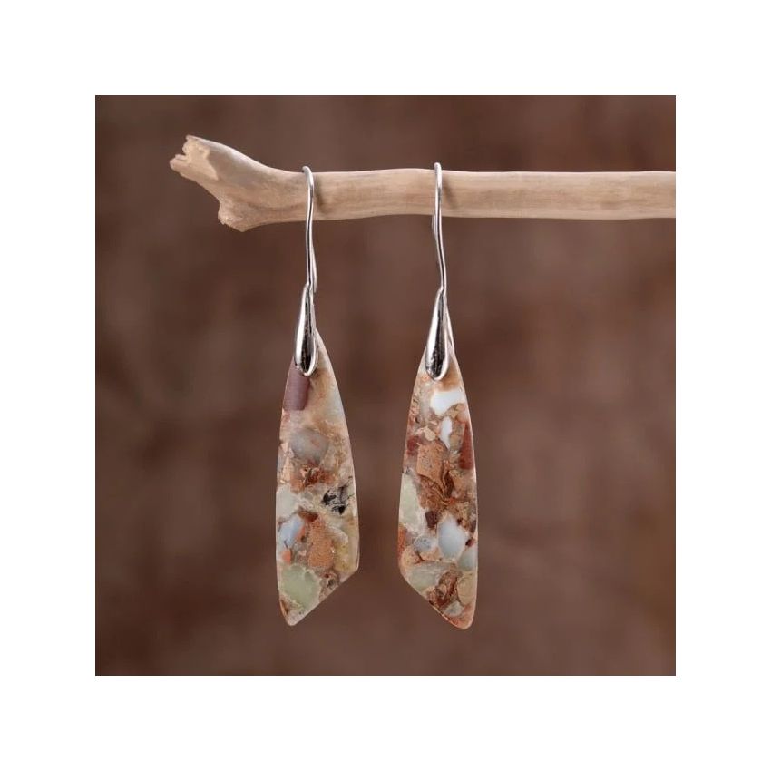 Heavenly Jasper Hook Earrings