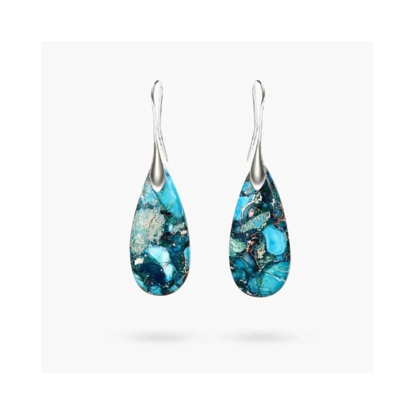 Ocean Energy Protection Teardrop Earrings