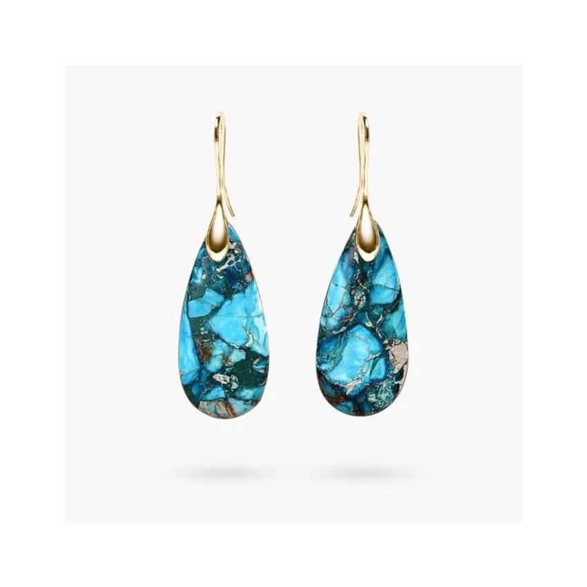Ocean Energy Protection Teardrop Earrings