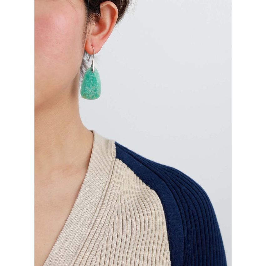 Amazonite Protection Drop Earrings