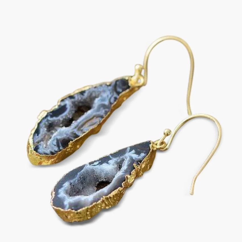 Natural Agate Dangle Earrings