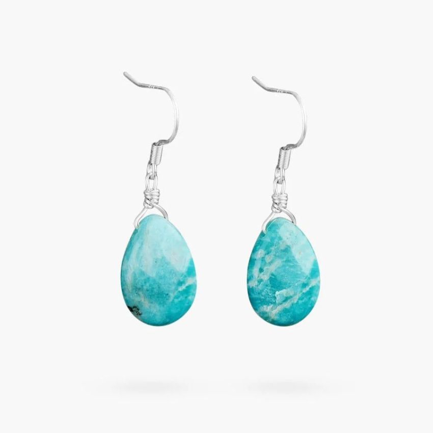 Amazonite Ocean Earrings