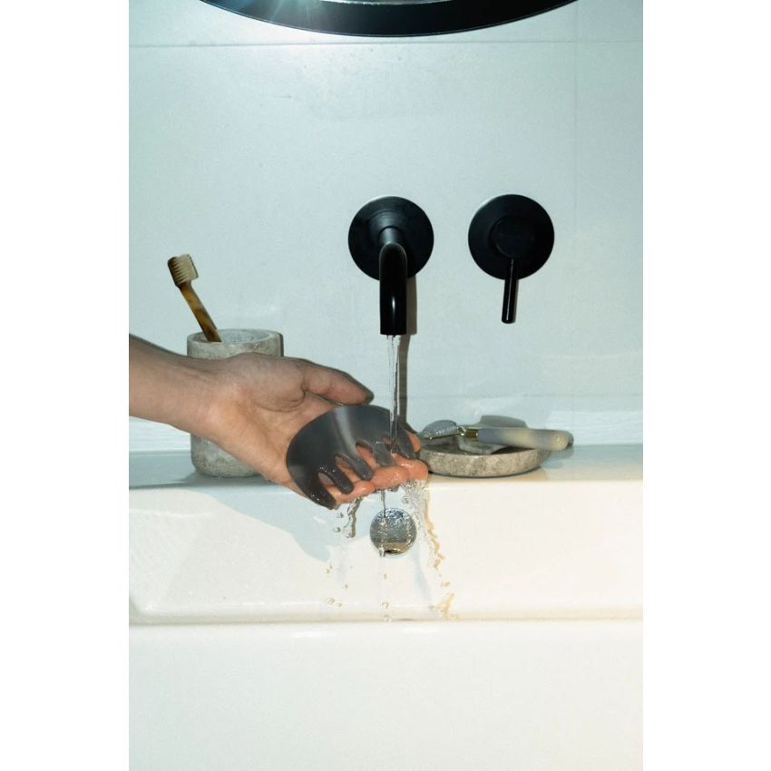 Natural Agate Scalp Comb for Thick Hair | Luxury Gua Sha Tool & Detangler