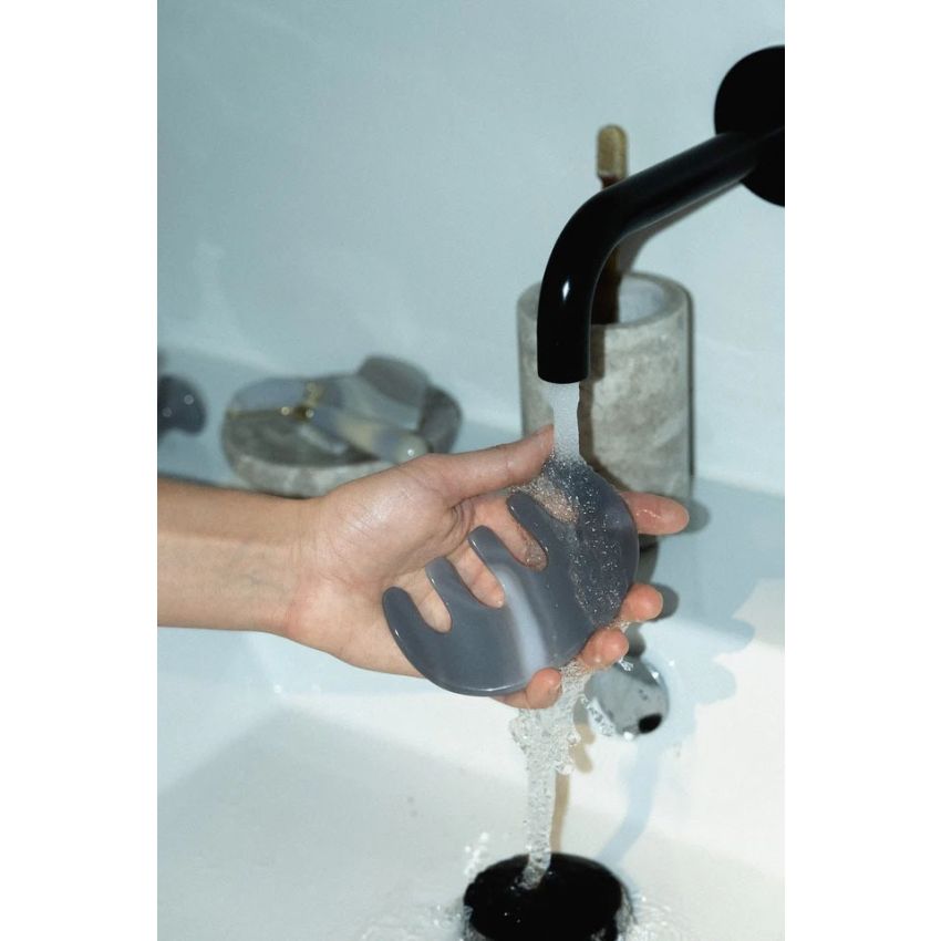 The Wide-Tooth Agate Comb: Scalp Massage Stone for Voluminous Hair