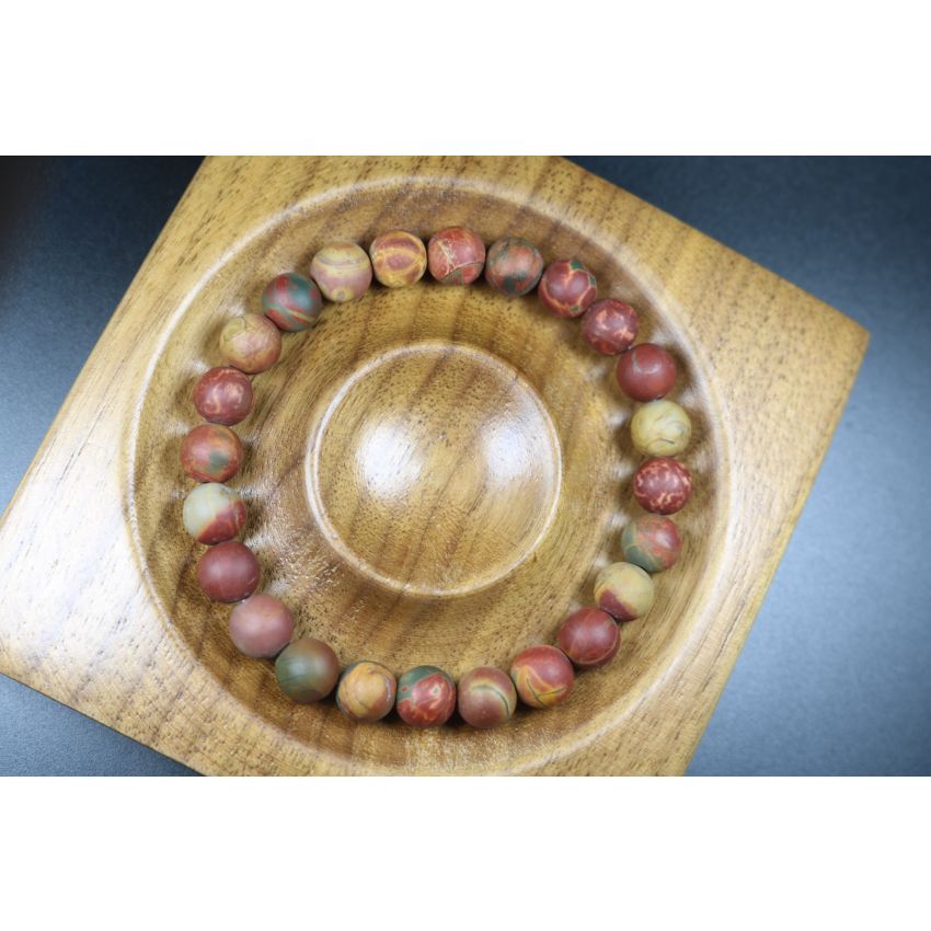 Protection Bracelet, Matte Picasso Man Bracelet, Picasso Jasper Bracelet, Gift for Her, Bracelets for Women and Men Heal Bracelet