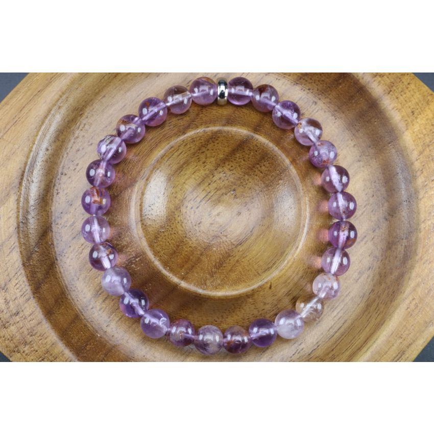 Super 7 Bracelet (6mm Beads)/Powerful, High Vibration, Intuition