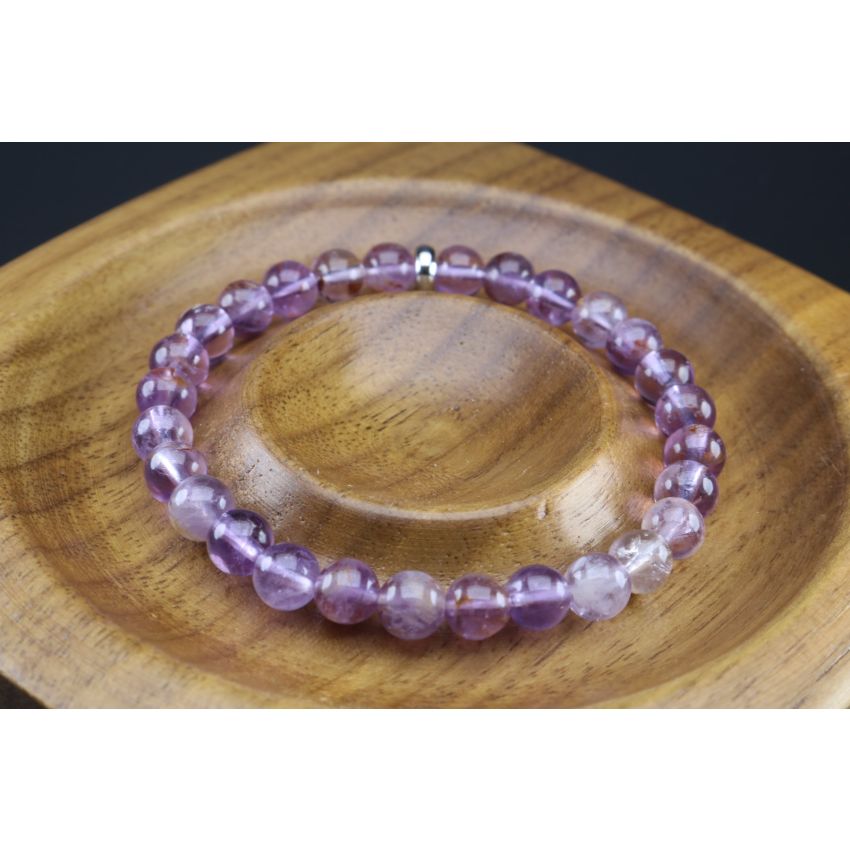 Super 7 Bracelet (6mm Beads)/Powerful, High Vibration, Intuition