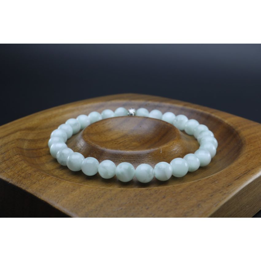 Garnierite/'Green Moonstone' Bracelet (6mm Beads)/Awareness, Truth, Peace, Comfort, Acceptance, Spiritual
