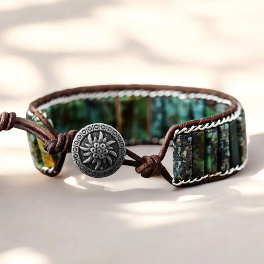 Oceanic Turquoise Cuff Bracelet