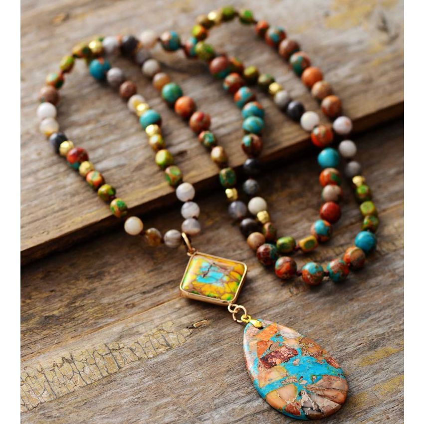 Intense Jasper Spiritual Necklace