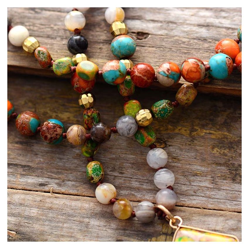 Intense Jasper Spiritual Necklace