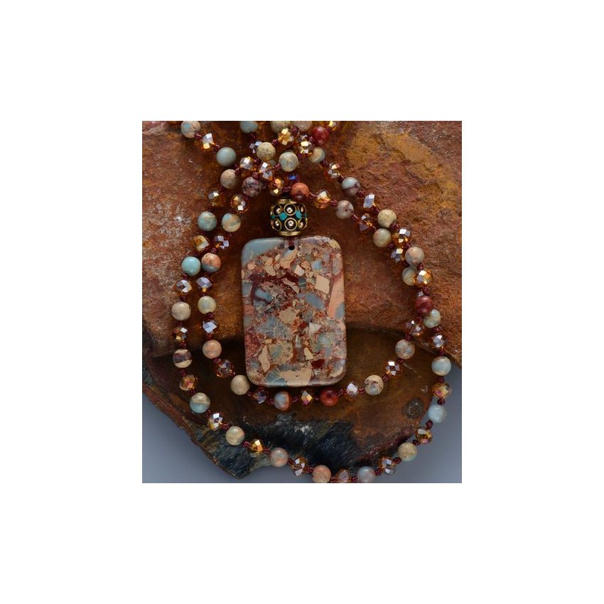 Bohemian Euro Stone Necklace