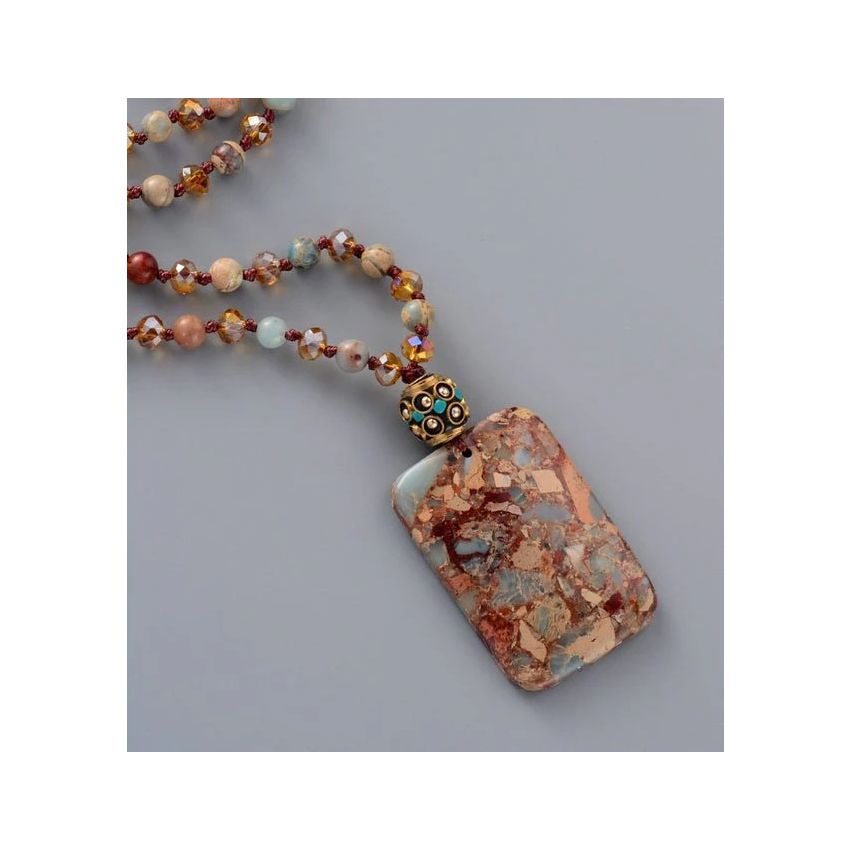 Bohemian Euro Stone Necklace