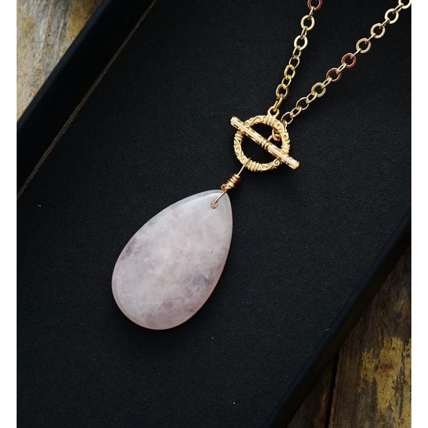 Classic Rose Quartz Necklace