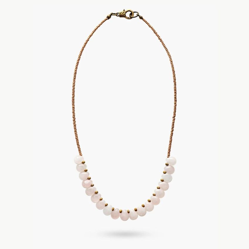 Regal Rose Quartz Necklace