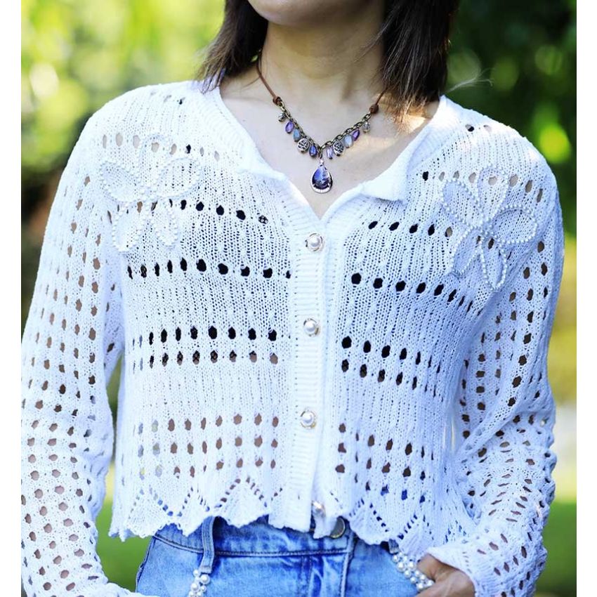 Antique Amethyst Silver Charm Necklace